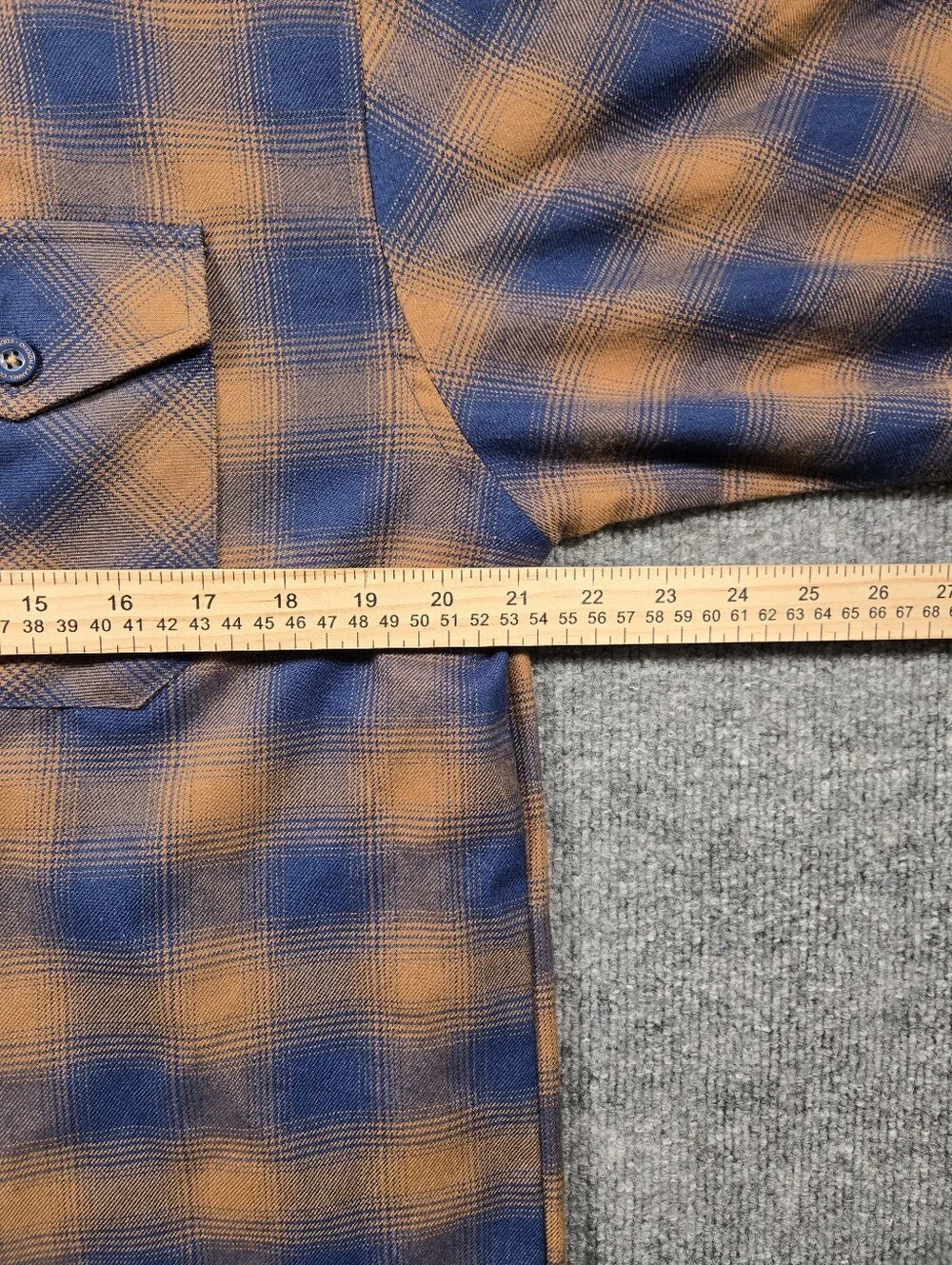 Dixxon Flannel The Eddie 10th Anniversary Blue Brown Plaid Shirt Men's Medium